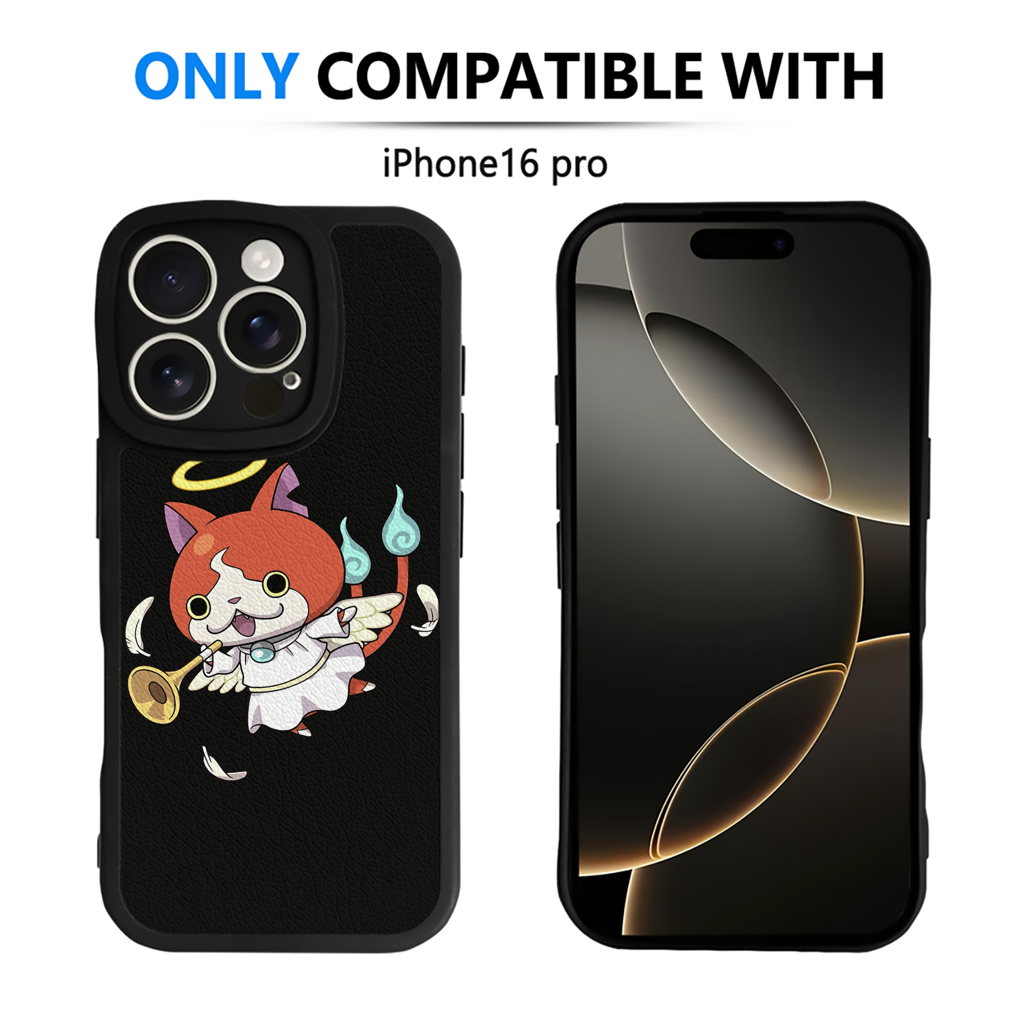 （画像用） 妖怪ウォッチ Yo-kai Watch 【iPhone 16シリーズ対応】シリコンスマホケース（レザー調） 材質：シリコン